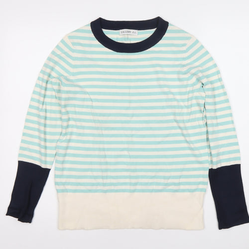 Gallery Womens Multicoloured Stripe Pullover Jumper Size M