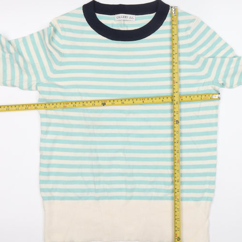Gallery Womens Multicoloured Stripe Pullover Jumper Size M