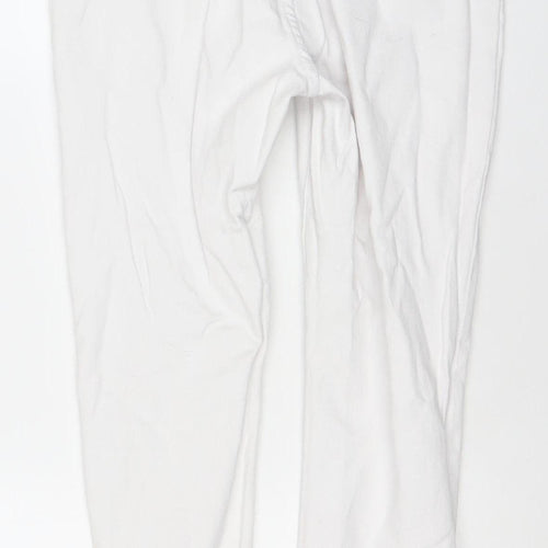 I Saw It First Womens White Skinny Jeans Size 12 Slim Fit Denim