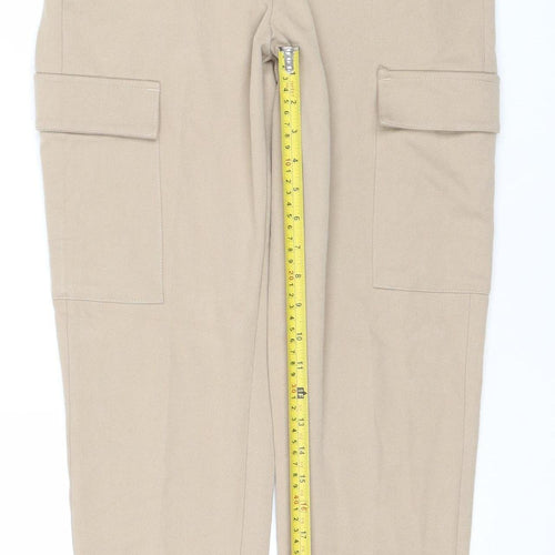 Vero Moda Womens Beige XS Cargo Tapered Trousers Casual