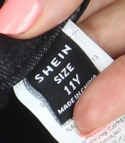 Shein Boys Grey Denim Spider Print Bermuda Shorts 11Y Elastic Waist