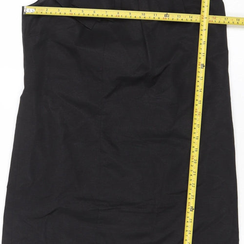 Monsoon Women’s Black Size 14 Sleeveless Sheath Knee Length Dress
