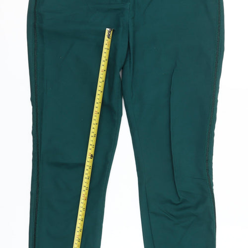 Trend Women's Green Slim Fit Stretch Trousers Size 8 Workwear