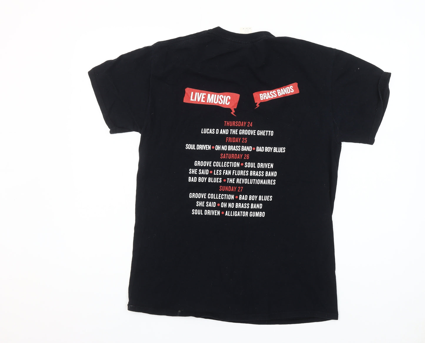 Gildan Men’s Black Medium Cork Jazz Festival Graphic T-Shirt
