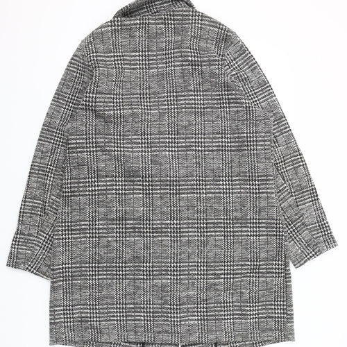 Dunnes Stores Women Grey Check Blazer Jacket Size 16