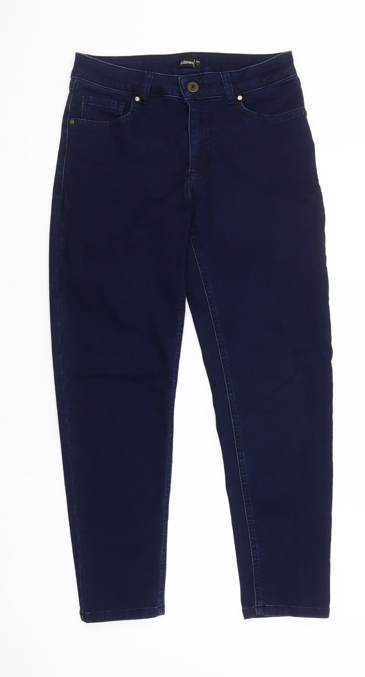 No2moro Womens Blue Skinny Jeans Size 8 Slim Fit Mid Rise Stretch