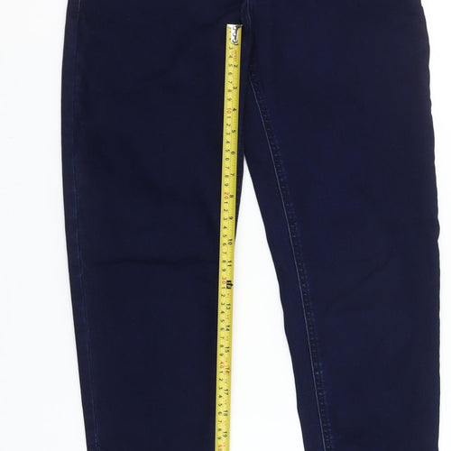 No2moro Womens Blue Skinny Jeans Size 8 Slim Fit Mid Rise Stretch
