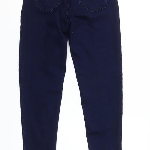 No2moro Womens Blue Skinny Jeans Size 8 Slim Fit Mid Rise Stretch