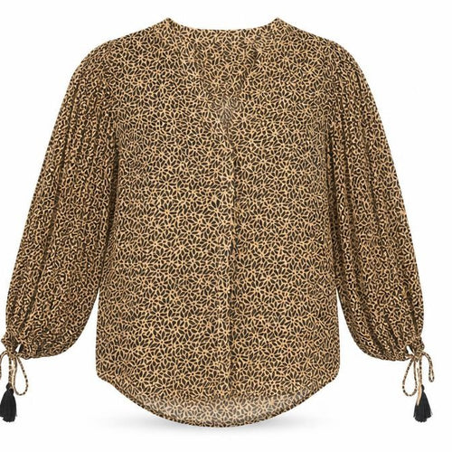 Mint Velvet Women’s Brown Floral Viscose Tunic Blouse XS