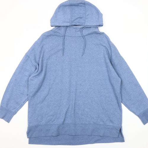 St. Bernard Dunnes Women’s Blue Pullover Hoodie Size L Relaxed Fit