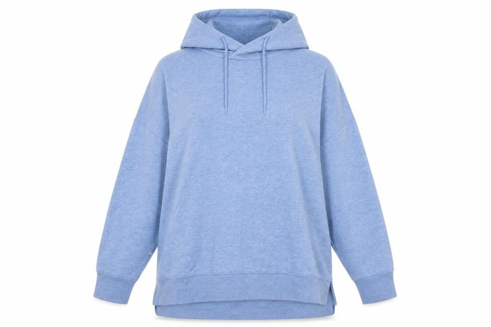 St. Bernard Dunnes Women’s Blue Pullover Hoodie Size L Relaxed Fit