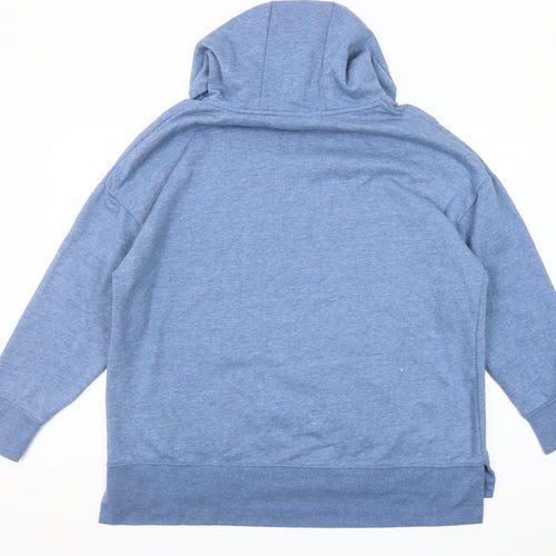St. Bernard Dunnes Women’s Blue Pullover Hoodie Size L Relaxed Fit