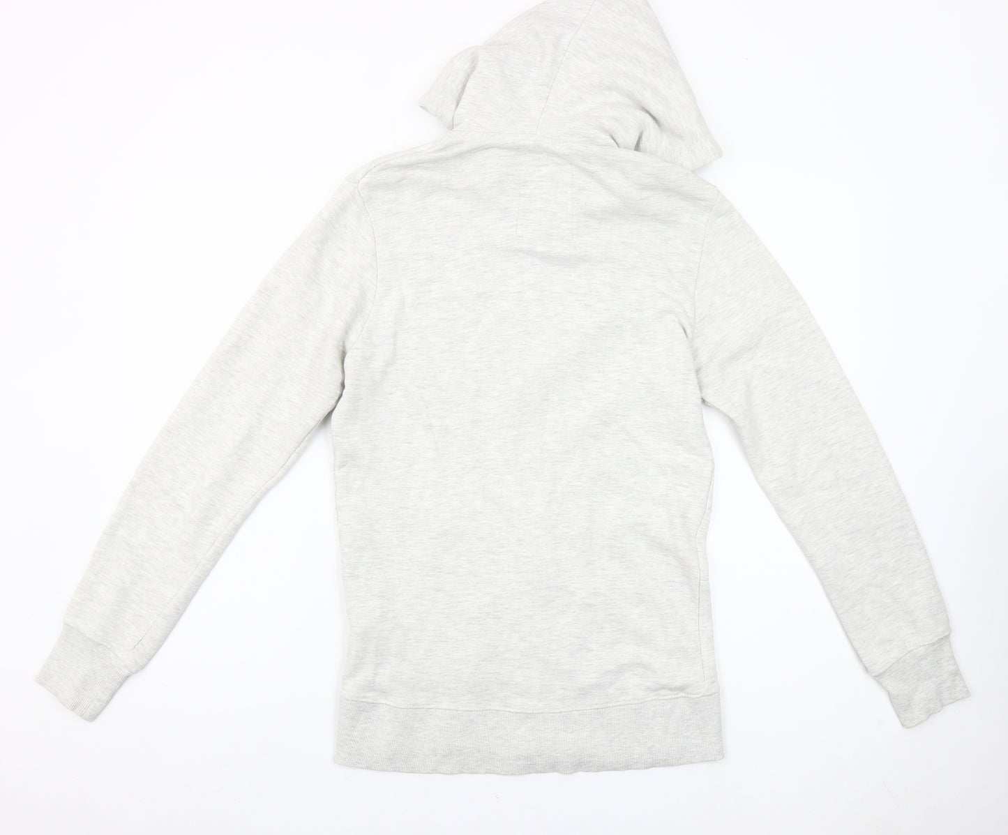 Pull & Bear Men’s Grey Full Zip Hoodie Size S Cotton Blend