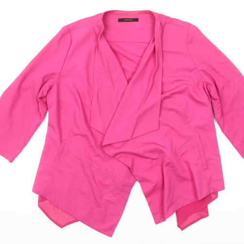 Savoir Womens Pink Size 14 Shawl Lapel Suit Jacket