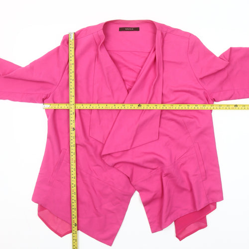 Savoir Womens Pink Size 14 Shawl Lapel Suit Jacket