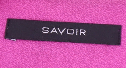 Savoir Womens Pink Size 14 Shawl Lapel Suit Jacket