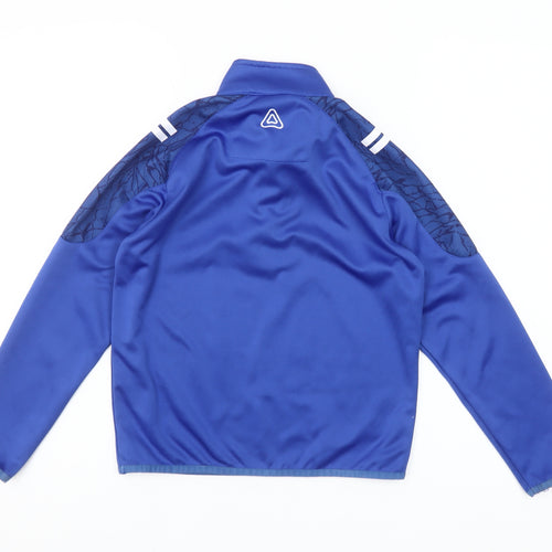 Azzurri Boys Blue 9-10Y 1/4 Zip Sports Sweatshirt Training Top