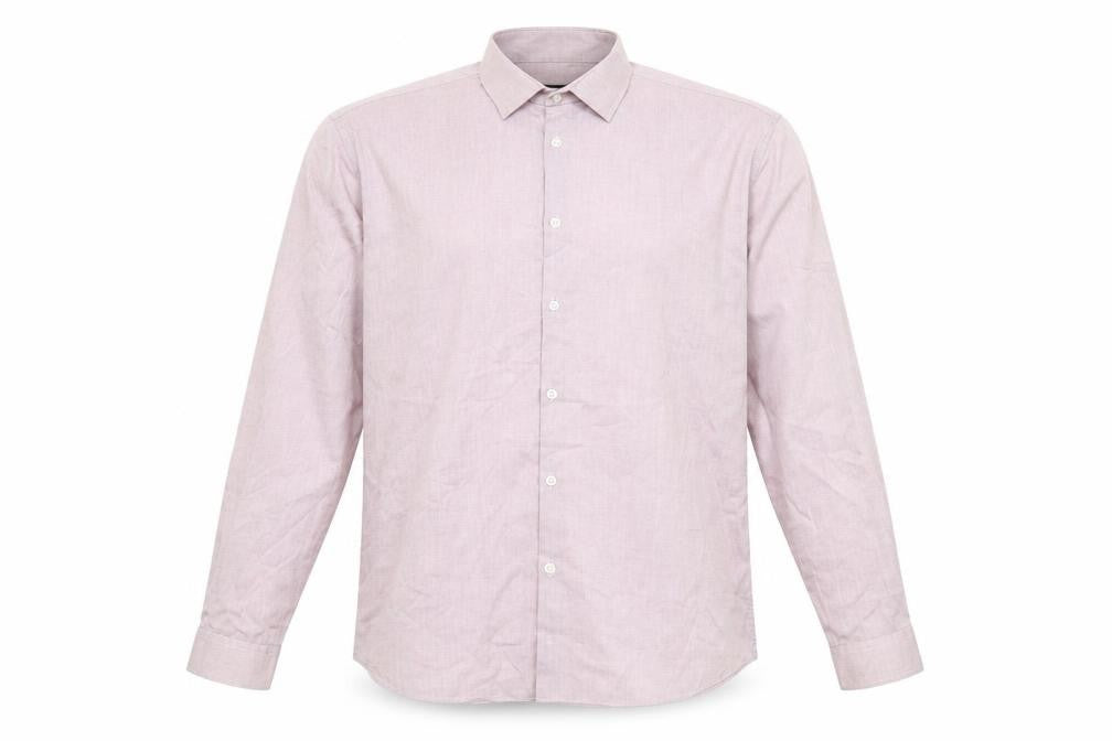 Cedar Wood State Men’s Pink Slim Fit Long Sleeve Button-Up Shirt Size 17