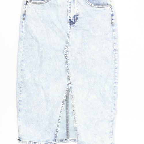 Shein Women’s Blue Denim High Rise Pencil Skirt Size 10