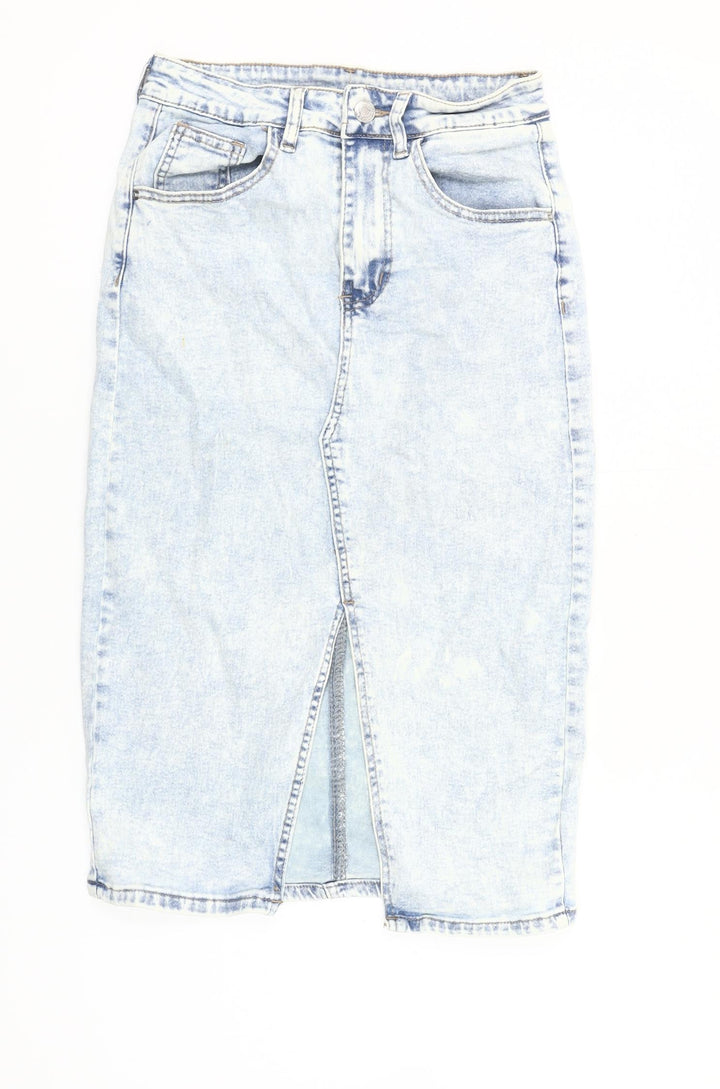 Shein Women’s Blue Denim High Rise Pencil Skirt Size 10