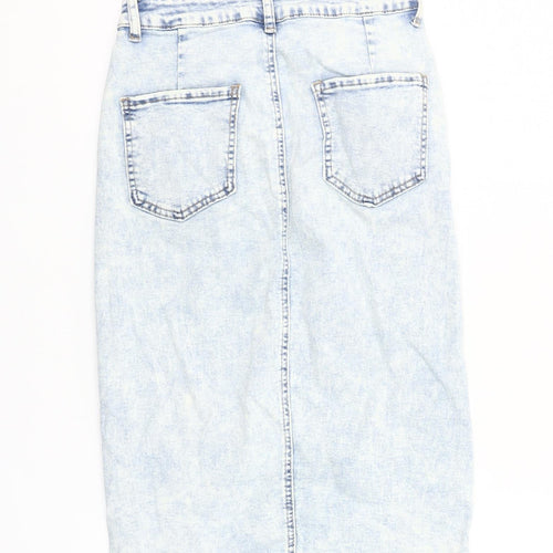 Shein Women’s Blue Denim High Rise Pencil Skirt Size 10