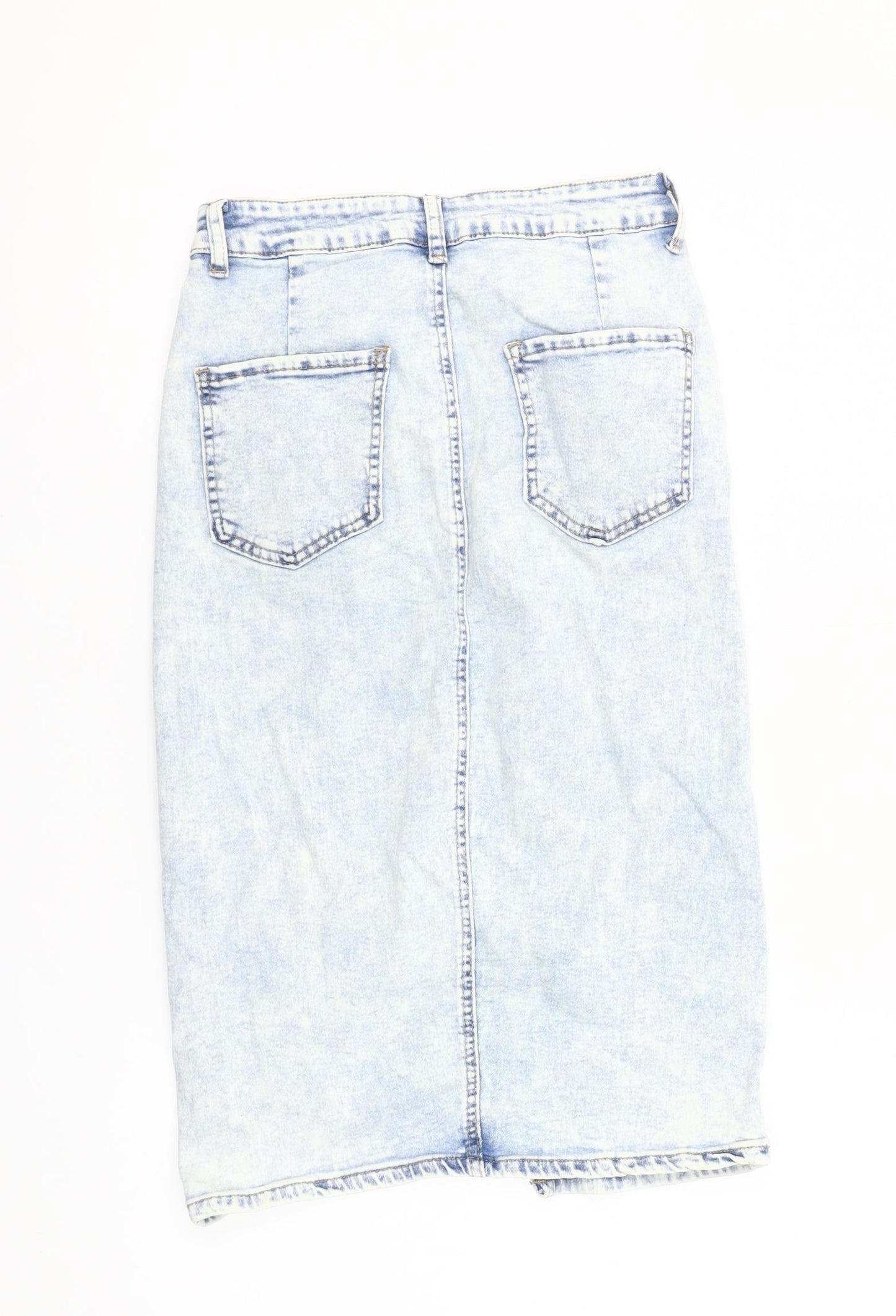 Shein Women’s Blue Denim High Rise Pencil Skirt Size 10