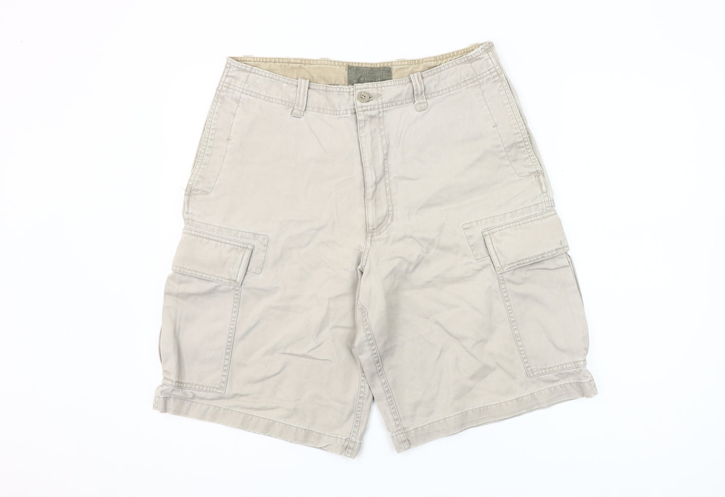 Old Navy Men’s Beige Cargo Shorts Size 31 Cotton Casual Summer