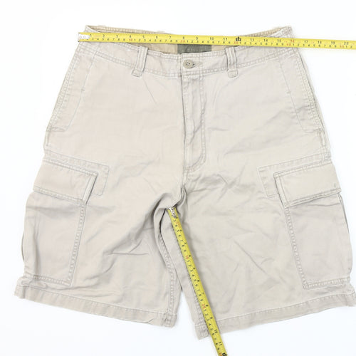 Old Navy Men’s Beige Cargo Shorts Size 31 Cotton Casual Summer