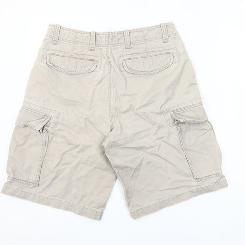 Old Navy Men’s Beige Cargo Shorts Size 31 Cotton Casual Summer