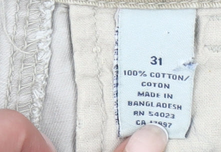 Old Navy Men’s Beige Cargo Shorts Size 31 Cotton Casual Summer