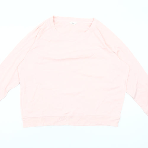 Hush Womens Pink Long Sleeve Crew Neck Jersey Top Size S
