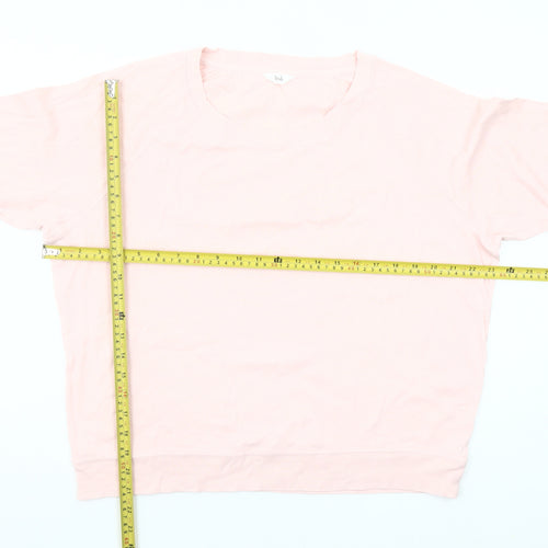 Hush Womens Pink Long Sleeve Crew Neck Jersey Top Size S