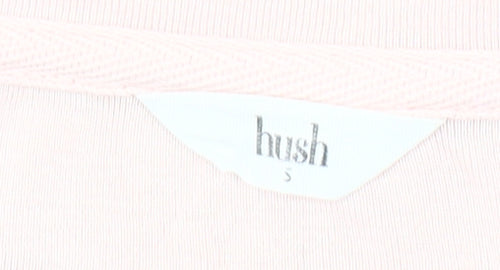 Hush Womens Pink Long Sleeve Crew Neck Jersey Top Size S