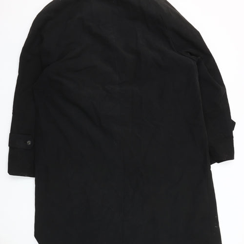 Blarney Woollen Mills Men's Black Cotton Overcoat Size M