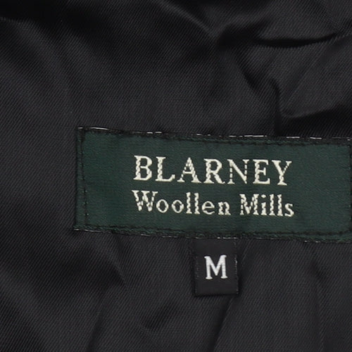 Blarney Woollen Mills Men's Black Cotton Overcoat Size M