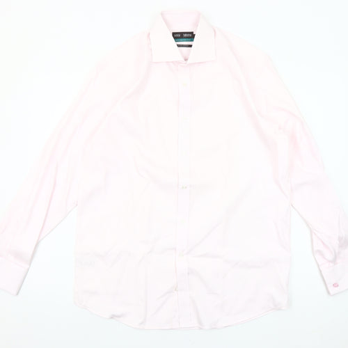 Marks and Spencer Men’s Pink Cotton Formal Dress Shirt 15in Collar