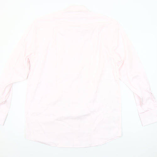 Marks and Spencer Men’s Pink Cotton Formal Dress Shirt 15in Collar