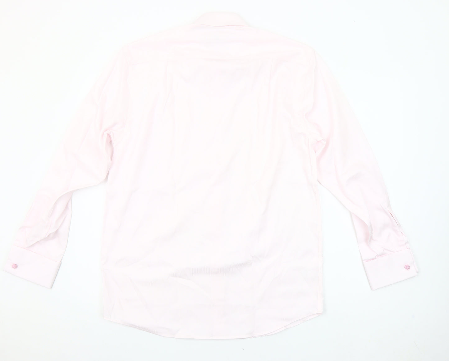 Marks and Spencer Men’s Pink Cotton Formal Dress Shirt 15in Collar