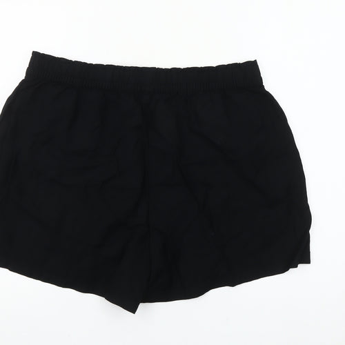 Dunnes Women Black Linen Blend Casual Shorts Size 16
