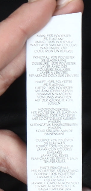 Boohoo Women Black Size 14 One Shoulder Wide Leg Jumpsuit