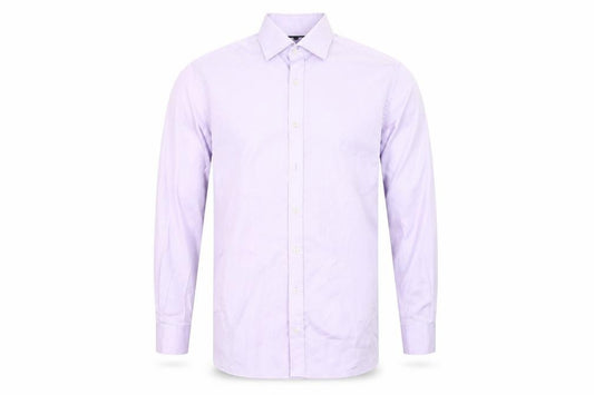 Eterna Men's Purple Modern Fit 16.5 Collar Formal Dress Shirt