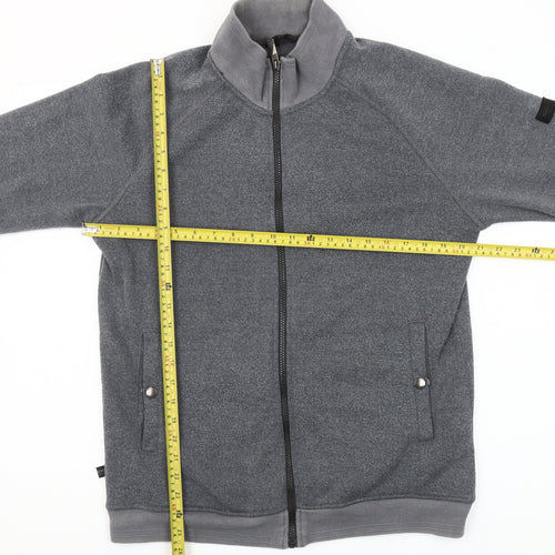Regatta Men’s Grey Full Zip Fleece Sweatshirt Size M Outdoor Hiking