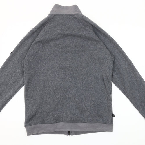 Regatta Men’s Grey Full Zip Fleece Sweatshirt Size M Outdoor Hiking