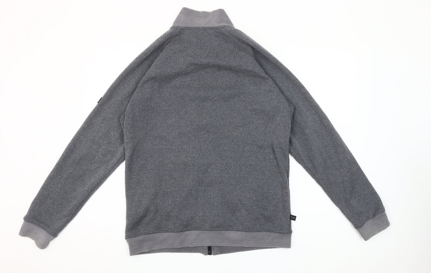 Regatta Men’s Grey Full Zip Fleece Sweatshirt Size M Outdoor Hiking