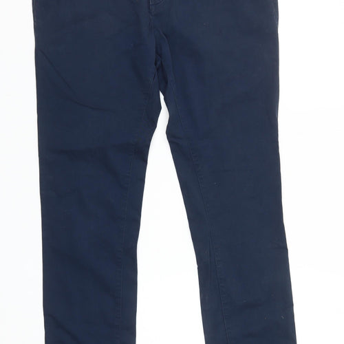 Vichi Mens Blue Chino Trousers 32W 30L Slim Fit Cotton Stretch