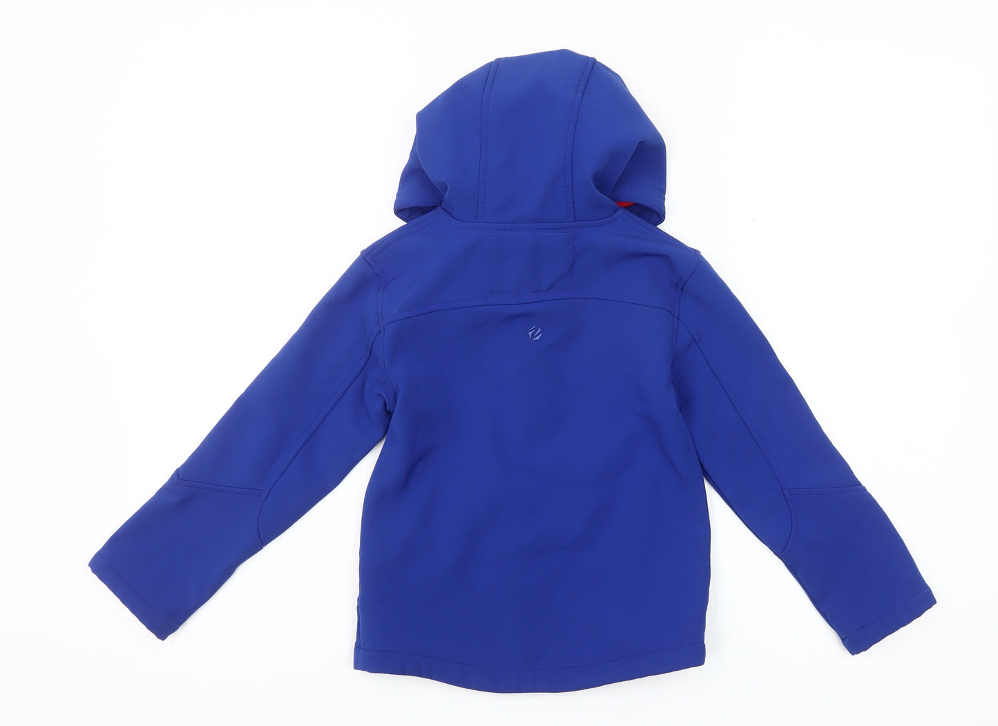 Zakti Boys Blue Softshell Hooded Jacket Coat 5-6Y Water Resistant