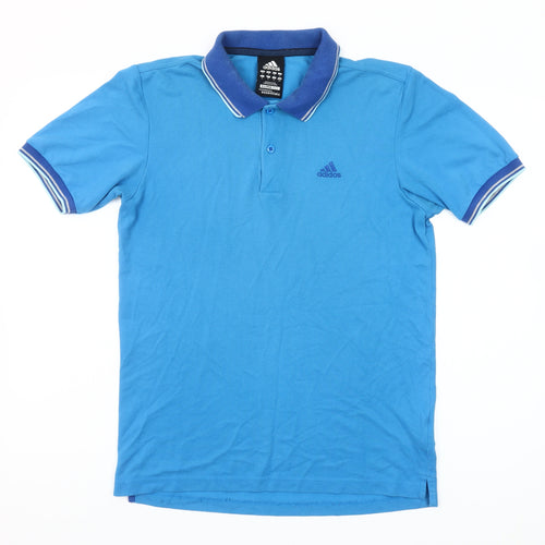 Adidas Men’s Blue Polo Shirt Size S Clima365 Essentials Sportswear