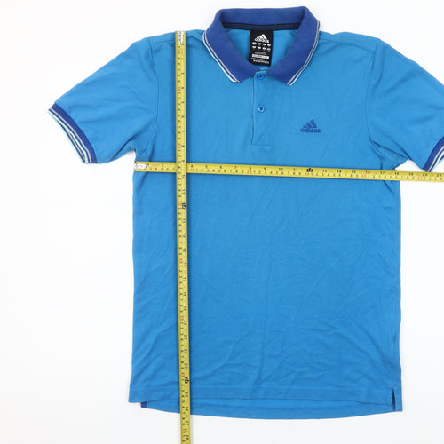 Adidas Men’s Blue Polo Shirt Size S Clima365 Essentials Sportswear