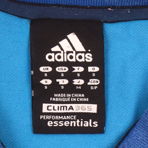 Adidas Men’s Blue Polo Shirt Size S Clima365 Essentials Sportswear