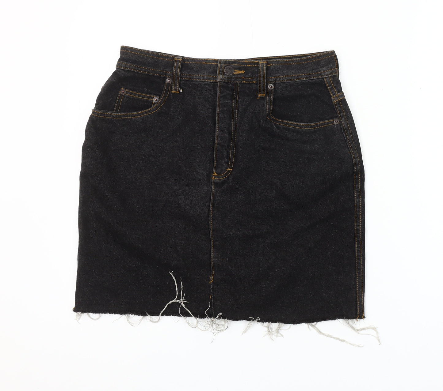 Esprit Women’s Black Denim Pencil Skirt Size 12 Mid Rise Casual